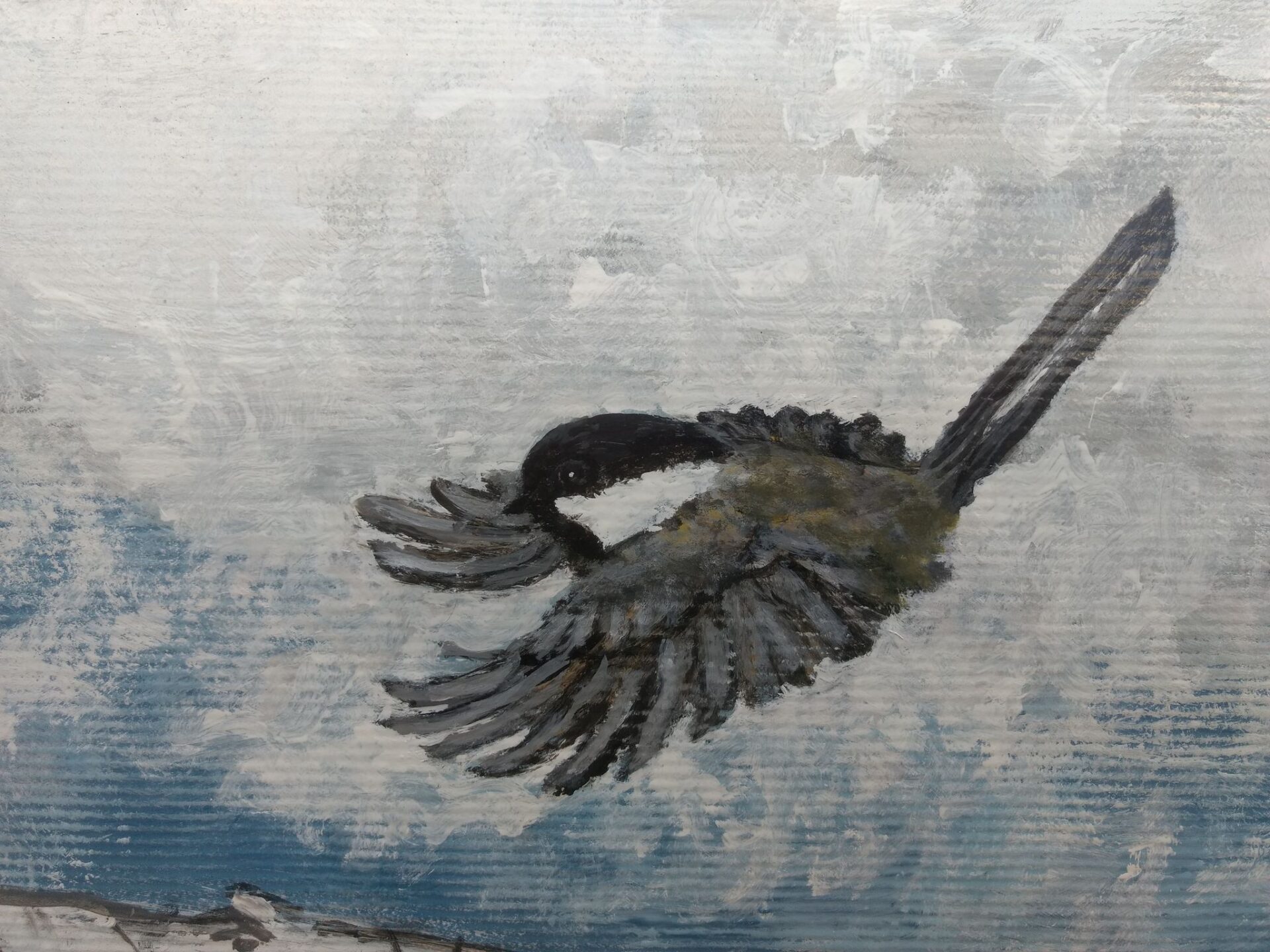 Chickadee Mailbox Painting